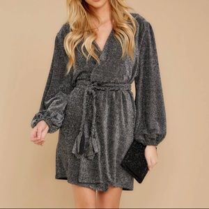 Sparks Fly Wrap Dress (Red Dress Boutique)